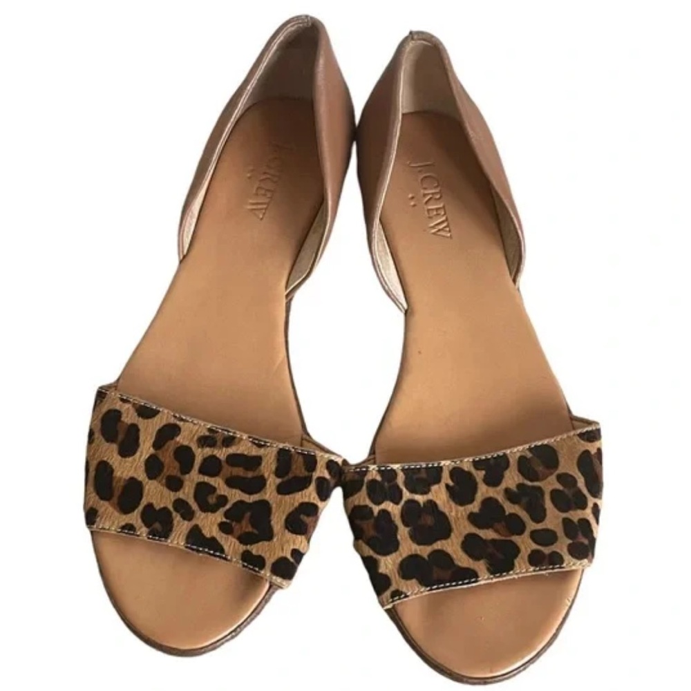 J. Crew Morgan Peep Toe Shoes - Leopard ✨